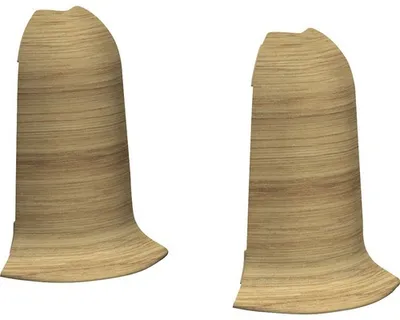 Produktbild von Prinz Außenecken für Kabelkanal-Sockelleiste Eiche rustikal 60 mm