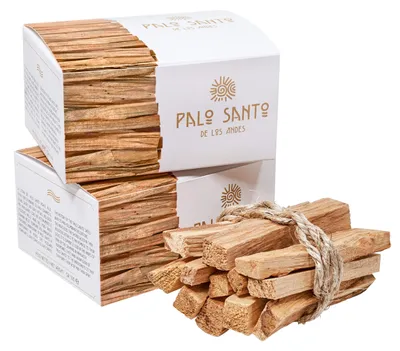 Palo-Santo-Räucherstäbchen 100 g, 20 Stück, Naturholz
