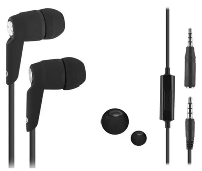 Image de Ecouteurs Jack 3.5mm Intra-auriculaire Noir Bigben