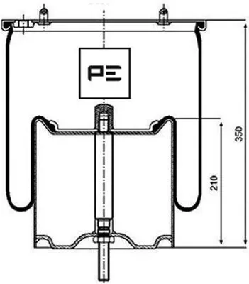 Image de PETERS ENNEPETAL Soufflet de suspension pneumatique Soufflet de suspension 084.119-72A 12,25kg