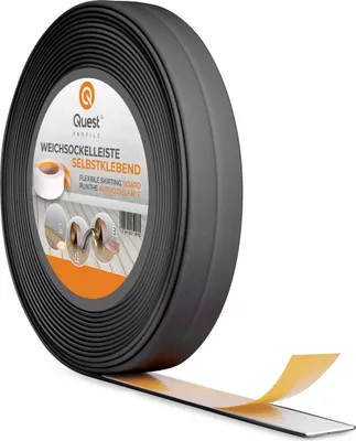 Obrázok produktu pre QUEST  PVC samolepiaca montážna a ukončovacia páska na penovej páske 10/10 5 m - grafitová