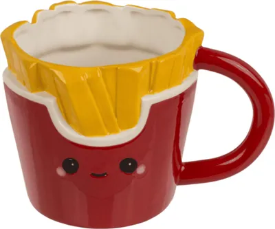 Produktbild von Pommes Frites Kaffeebecher im Kawaii Stil