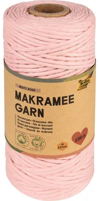 Produktbild von folia Makramee-Garn MISTY ROSE Länge: 100 m
