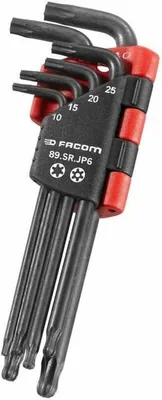 Image de Jeu de 6 clés Allen - FACOM - 89SR.JP6PB - longues - avec tête sphérique de résistancex