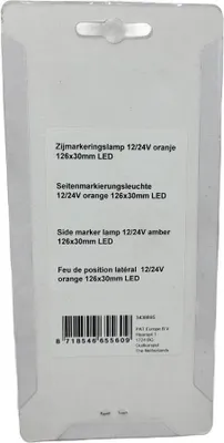 Produktbild von Seitenmarkierungsleuchte 12/24V orange 126x30mm LED im Blister