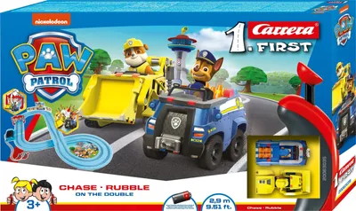 Produktbild von Carrera First 20063035 Paw Patrol Rennbahn - Auf die Schnelle 2, 9m