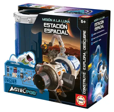 Produktbild von Bausatz Raumstation Spielzeug Weltraum - Mondkapsel und Astronaut - 31 Teile - Ab 6 Jahren