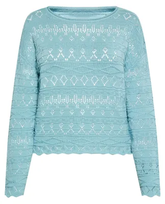Image de Pull CALEY pour femme - Bleu turquoise, XL