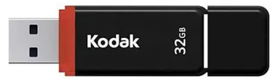 Produktbild von Kodak K100 32GB, 32 GB, USB Typ-A, 2.0, 15 MB/s, Kappe, Schwarz, Rot