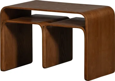 Produktbild von Woood Frey Beistelltisch Multifunktional Aus Sperrholz, 40X60x32 Cm, Braun