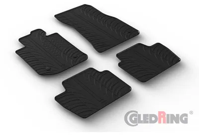 Produktbild von Gledring Fußmatten Set Gummi für BMW 4 Coupe (G22, G82) Vorne+Hinten