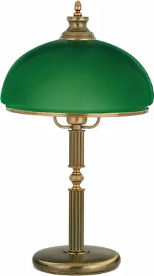 Zdjęcie produktu dla Casa Padrino luksusowa barokowa lampa stołowa mosiądz z patyną / zielony Ø 30 x wys. 54 cm