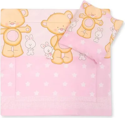 Produktbild von Bettwäsche für Säuglinge Nallekramare rosa 100% Baumwolle