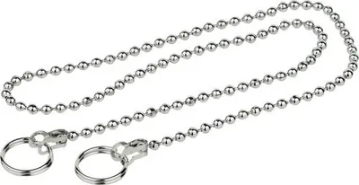 Produktbild von Ventilkette mit 2 Ringen 50cm verchromt