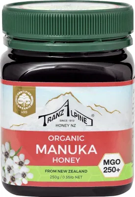 Zdjęcie produktu dla Hoyer 9421903616272, Miód manuka, 250 g, Nowa Zelandia, Słoik