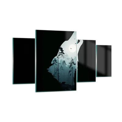 Produktbild von Bilder auf glas - Berge Höhle Park - 160x90cm - Glasbilder - Wandbilder - Kunstdruck - zum Aufhängen bereit - Wanddekoration aus Glas - Glas Bilder - Wandbild auf Glas - 4 Teile - GDL160x90-3993