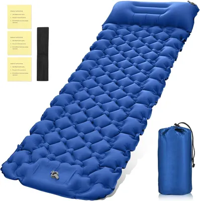Produktbild von Selbstaufblasende Schlafmatte 8 cm, mit Fußpumpe, für Camping