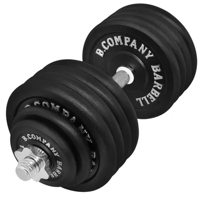 Produktbild von Gusseisen-Dumbbell-Set von 50 kg mit Stange und Gewichtsscheiben