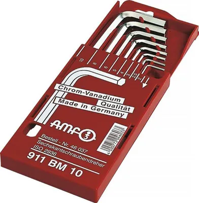 Zdjęcie produktu dla Zestaw wkrętaków AMF (8-częściowa kaseta przesuwna / SW 2 - 10 mm) - 46037