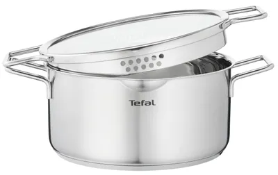 Produktbild von Tefal H85244, Edelstahl, Edelstahl, Edelstahl, Glas, 250 °C, Keramik, Gas, Halogen, Induktion, Versiegelte Platte