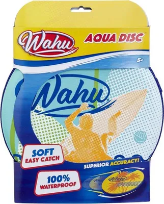 Obrázek produktu pro Wahu Aqua Disc Frisbee - venkovní hračky - pláž - voděodolné - házecí hračka - výška 24 cm