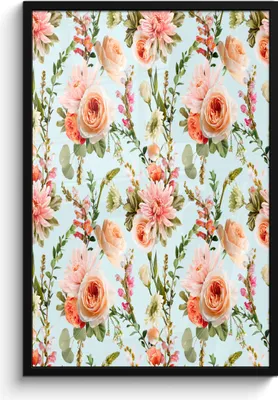 Produktbild von MuchoWow® MuchoWow® Gerahmtes Poster Blumen - Rosen - Rosa 60x90 cm - Poster mit zchwarzem Bilderrahmen - Kunst