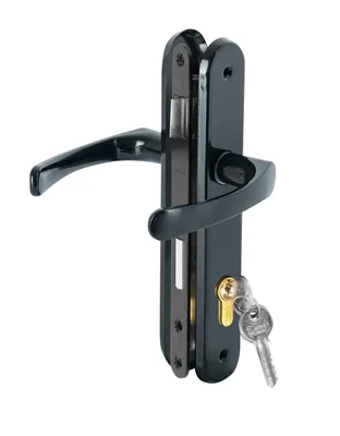 Image de ADGO Ensemble Poignée Serrure Portillon 90mm Anthracite