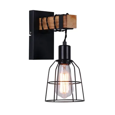Obrázek produktu pro Italux Ponte LED nástěnné svítidlo průmyslové černé WL-4290-1-L