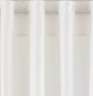Produktbild von 2er Set Vorhänge Verdeckte Schlaufen Cationic »JENA« HxB 250x140 cm Creme Blickdicht Leinen Optik Gardinen Meliert Gardinenband mit Raffhalter , 2019037-2