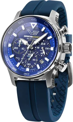 Vostok Europe VR42-592A762-BLU Herren-Chronograph Solar Expedition South Pole Blau 1