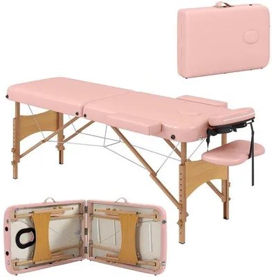 Produktbild von Famanu Massagetafel Faltbar - Höhenverstellbar mit Kopfstütze - bis 250 kg - 185x60x64-88 cm