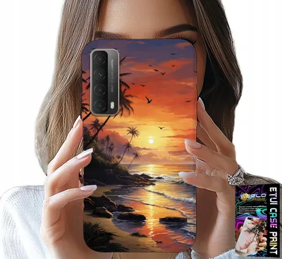 Produktbild von Tasche Für Huawei P Smart 2021 - Strand, Urlaub, Tropische Insel Fall
