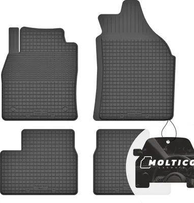 Produktbild von Gummimatten mit Rand Auto Fußmatten Gummi Automatten Passgenau 4-teilig Set - passend für Nissan Micra K13 2010-2016