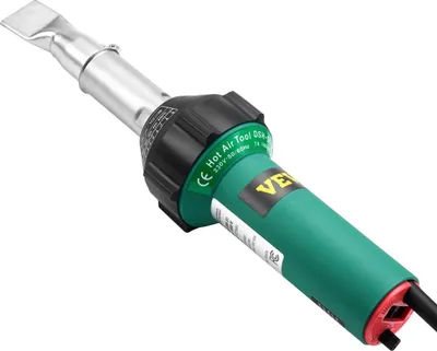 Produktbild von Heißluft-Kunststoffschweißgerät 1600 W PVC TPO Vinyl-Heißluftpistole & 5 Zubehörteile