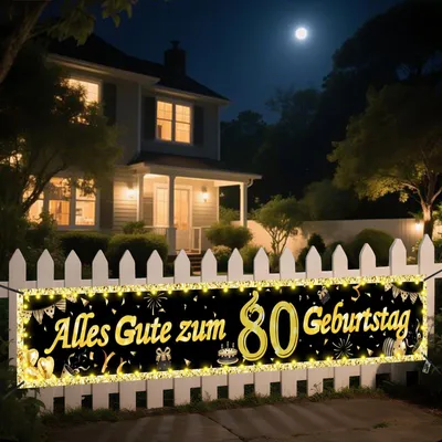 Productafbeelding van Banner met LED-verlichting - Decoratie voor feestelijke gelegenheden - 40 x 270 cm