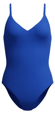 Produktbild von Speedo Solid V-Neck One Piece Schwimmanzug für Damen, Blau, XS