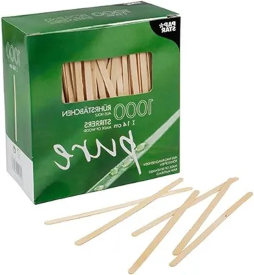 Productafbeelding van 3.000 Houten Roerstaafjes - Biologisch Afbreekbaar en Smaakneutraal - 14 cm x 5 mm
