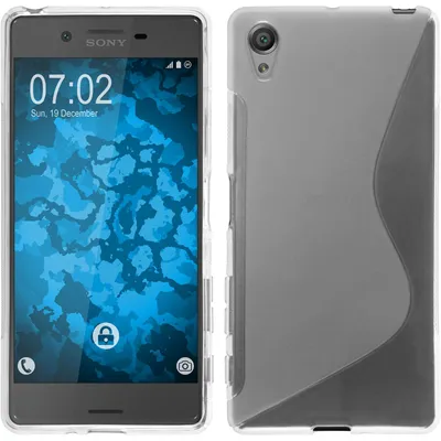 Produktbild von PhoneNatic Case kompatibel mit Sony Xperia X - clear Silikon Hülle S-Style + 2 Schutzfolien
