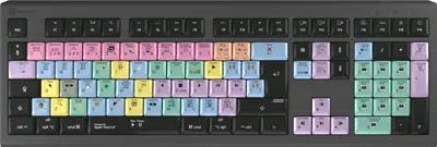 Productafbeelding van Logickeyboard LKB-FCPX10-A2M-UK toetsenbord, USB, QWERTY, Engelse lay-out, zwart (LKB-FCPX10-A2M-UK)