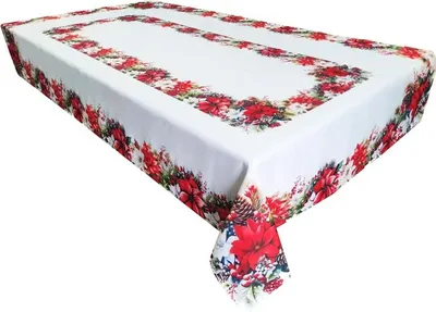 Produktbild von Tischdecke, Weihnachtstischdecke, schmutzabweisend 110x160 Stern von Bethlehem-Blume 965
