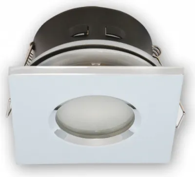 Zdjęcie produktu dla Ramka montażowa – chrom – rozmiar otworu – 73 mm – bez reflektora LED