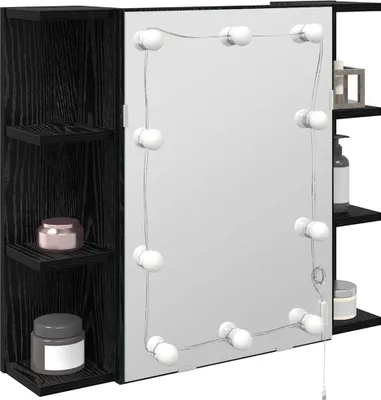 Obrázek produktu pro Zrcadlová skříň Černý dub 70 x 16,5 x 60 cm kompozitní dřevo
