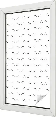 Obrázek produktu pro Vitrážová fólie na okna - 100x100 cm - vitrážový vzor - neprůhledná dekorativní fólie na ochranu soukromí - samolepicí, ochrana proti UV záření - tečkovaný vzor
