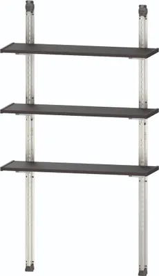 Produktbild von Regal Set KETER 100 Shelving Kit 100 3 höhenverstellbare Einlegeböden anthrazit