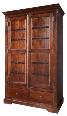 Immagine prodotto di MASSIVMOEBEL24 | armadio in legno di Acacia 108x64x180 nougat laccato OXFORD #509