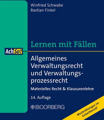 Produktbild von Allgemeines Verwaltungsrecht und Verwaltungsprozessrecht