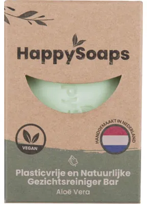 Productafbeelding van Happysoaps Gezichtsreiniger Aloe Vera (70 gr)