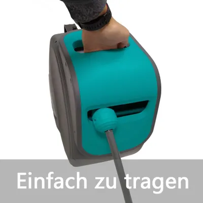 Produktbild von YZNAHRE Druckluftschlauch 10m Schlauchtrommel Automatik Aufroller 1/4" Anschluss Schlauchaufroller Automatisch Druckluft, Grau