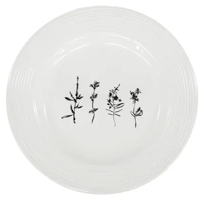 Zdjęcie produktu dla Porcelanowy płytki talerz Croft Wild 27,5 cm, biały/czarny
