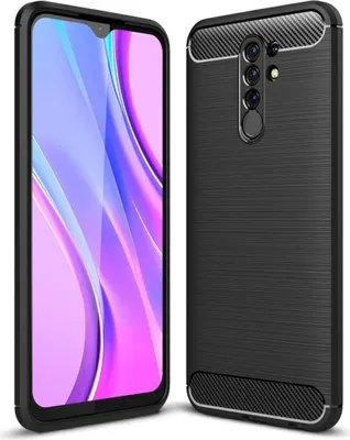 Produktbild von Schutzhülle Handyhülle für Xiaomi Redmi 9 Case Cover Carbon Optik Schwarz